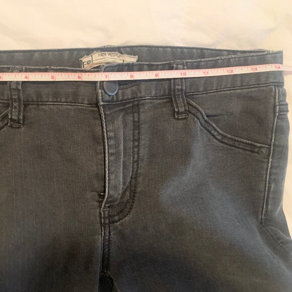 Free People Skyler Button Flare Jeans Moto Seamed - Picture 7 of 10